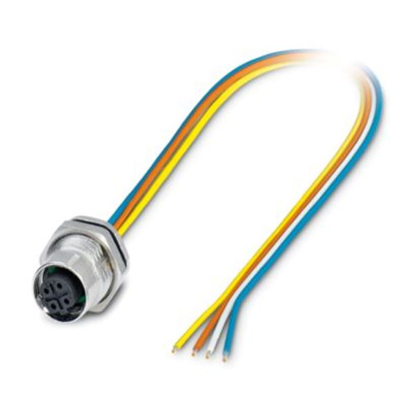 SACC-DSI-M12FSD-4CON-M16/0,5X - Device connector, rear mounting image 1