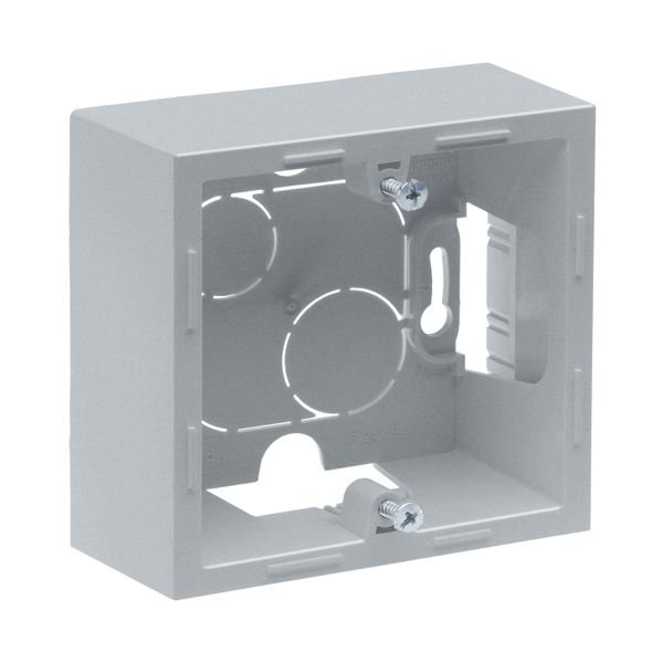 SURFACE MOUNTING BOX 1-GANG ALUMINIUM image 1