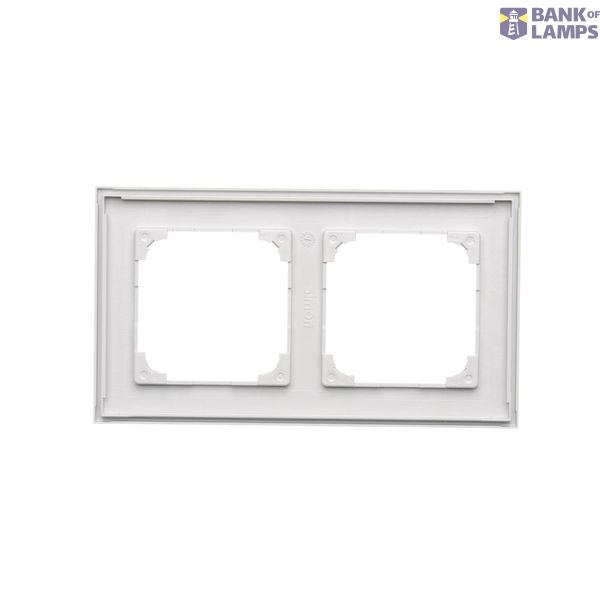 Double computer socket RJ45 category 6 with anti-dust cover, (module), Simon 24, IP20, white image 1