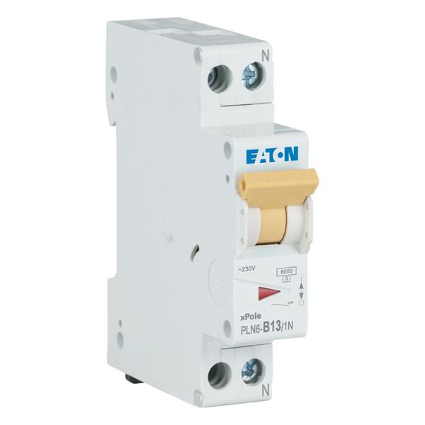 Miniature circuit breaker (MCB), 13 A, 1p+N, characteristic: B image 14