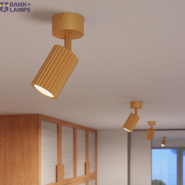 Ceiling lamp KARBON 1 golden image 6