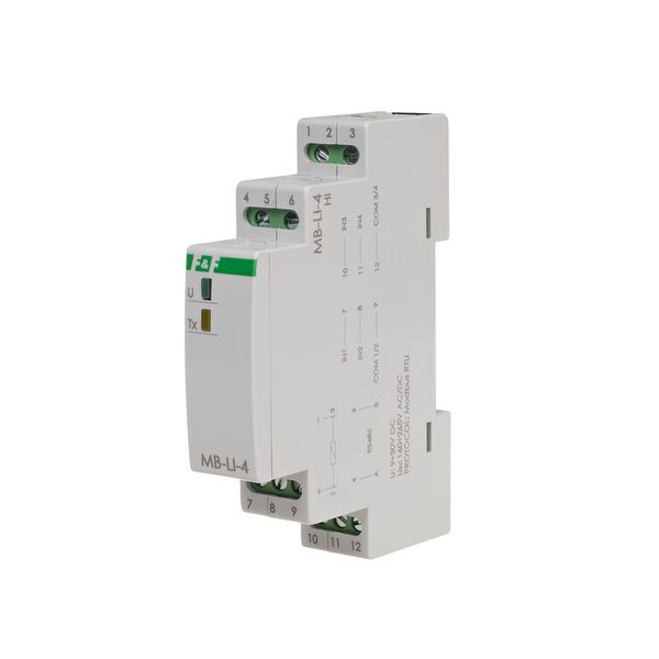 pulse counter with MODBUS RTU output, 4-channel, 1 module image 1