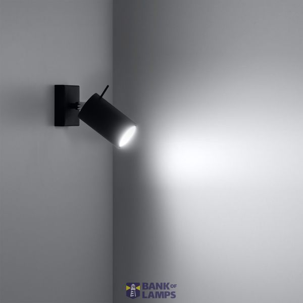 WALL LAMP RING BLACK GU10 1X40W IP20 image 5