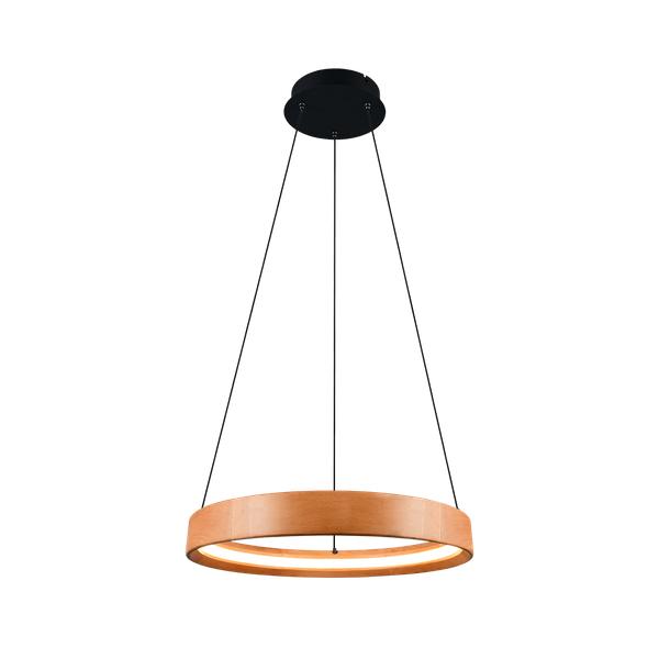 Lynwood LED pendant 50 cm wood image 1