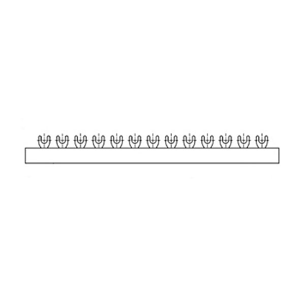 Busbar fork 2-pole, 10mmý,, 1m (The price is shown without markup on metals. Request a quote for accurate information) image 1
