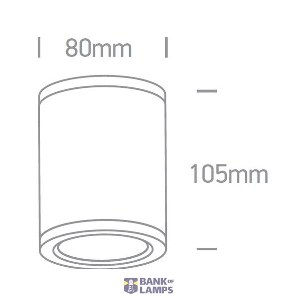 BLACK COB 6W WW IP54 100-240V image 2