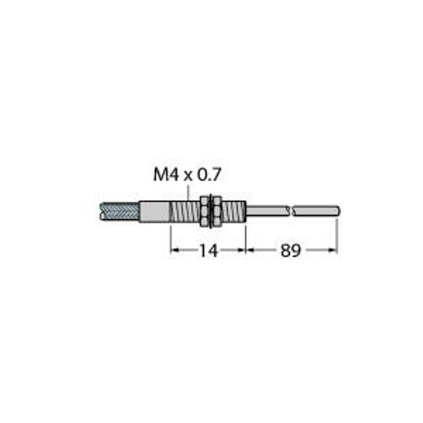Plastic Fiber Single Conductor — Jacketed Optical Cable Made of Plastic Fiber   PITP43TMB5 image 1