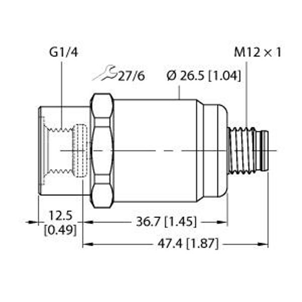 Pressure Transmitter With 2 Switching Outputs and IO-Link   PT1V-1001-IOL-H1141 image 1