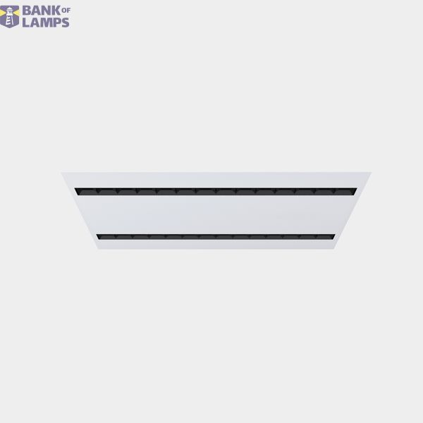 Downlight Ecofit Opticell 62 x 62 29.3W LED neutral-white 4000K CRI 80 73.8º CASAMBI White IP40 4596lm image 1