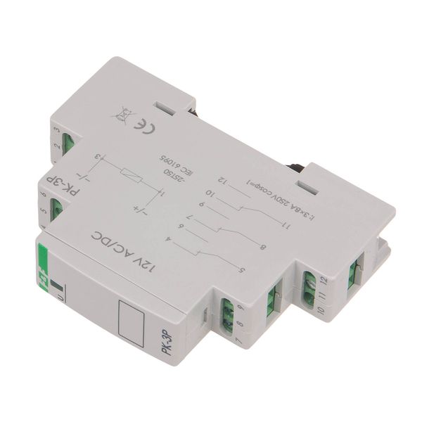 electromagnetic relay PK-3P 12V image 3