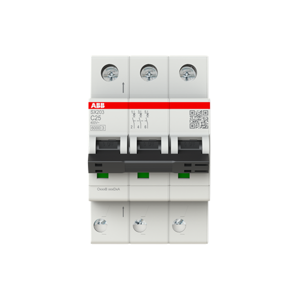 Circuit breaker Flexline C-Char., 6kA, 25A, 3P FlexLine Push-in technology image 1