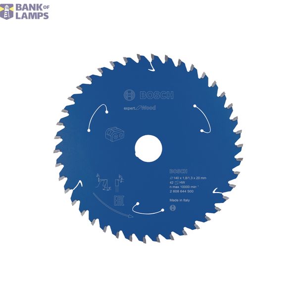 Expert for Wood Circular Saw Blade for Cordless Saws 140x1.8/1.3x20 T42 image 1