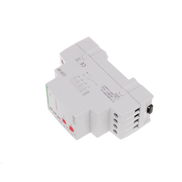 Phase loss and asymmetry sensor with adjustable asymmetry threshold and response time, True RMS, DIN rail mounting image 3