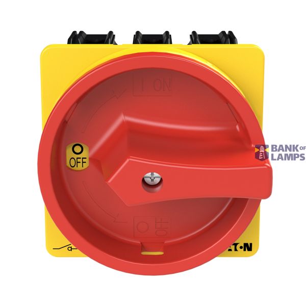 P3 Main switch, 80 A,Flush mounting, 3 pole, Form EA/SVB, Red, Door co image 7