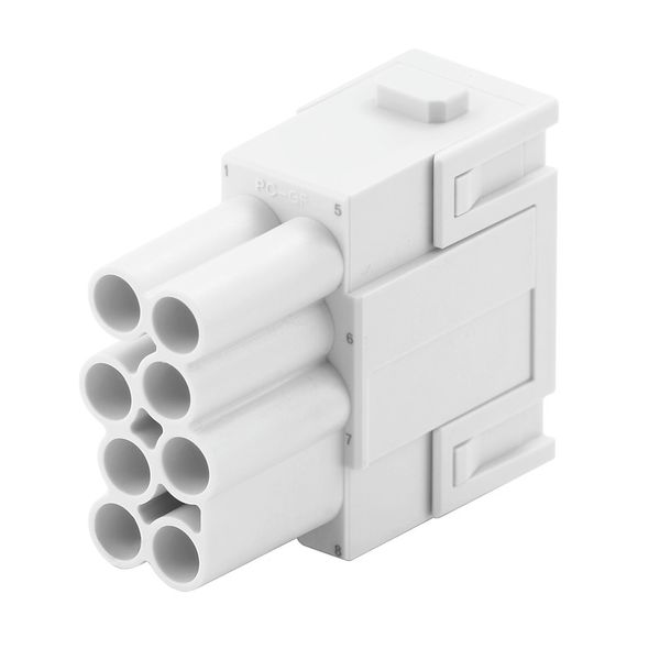 Signal module, 400 V, 16 A, Number of poles: 8, PUSH IN with actuator, Female, Required plug-in slots: 1 image 1