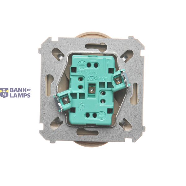 Triple push button, (module), 10AX, quick connection, beige image 1
