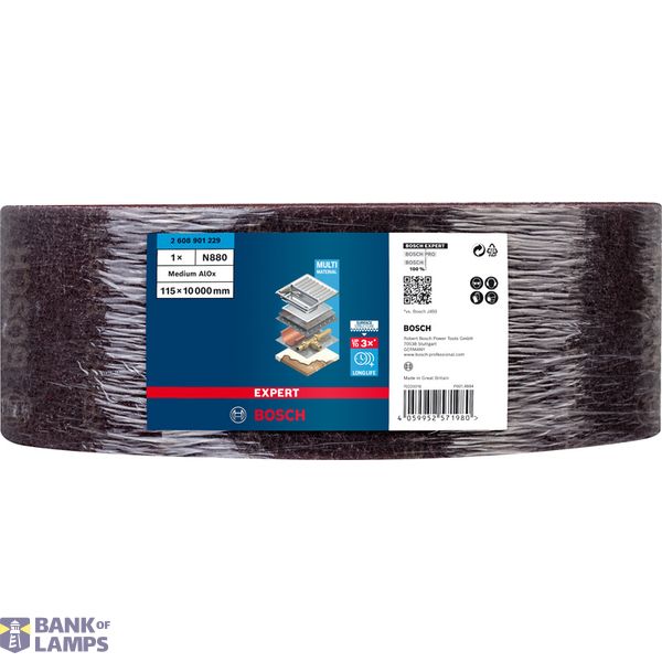 EXPERT N880 Fleece Roll for Handsanding 115 mm x 10 m, Medium A image 2