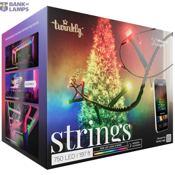 Twinkly Strings – 750 RGB Lights String, Black Wire, Plug Type F image 1