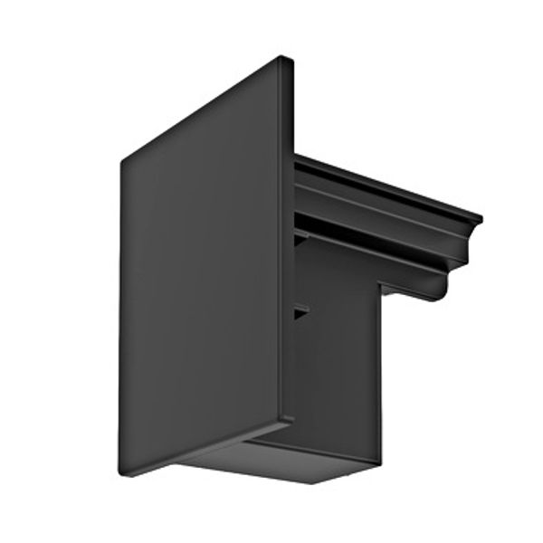 END CAP 3-PH MOUNTING TRACK ON/OFF BL image 1