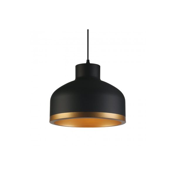 Ceiling fixture GOLDI 1,4090,AC220-240V,50/60Hz,1*E27, IP20, Diameter 30 CM,single,black/gold image 1