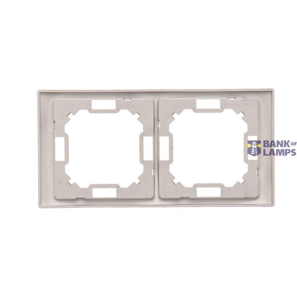 RJ11 single telephone socket, (module), Inox, metallized image 1