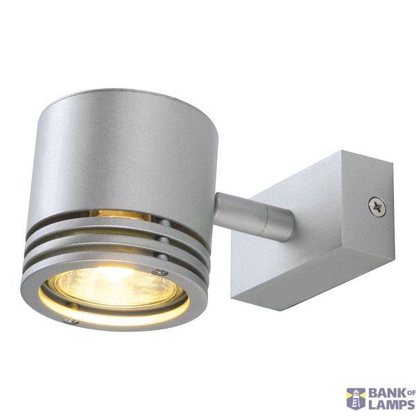 BARRO 1 wall and ceiling light , round, silver-grey, GU10, 50W image 1