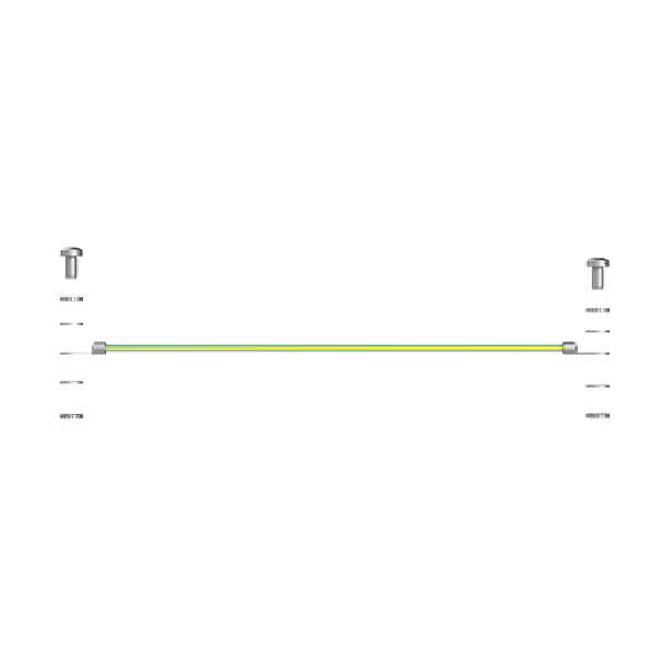 QAW007000 Door earthing set, 500 mm x 100 mm x 230 mm image 3