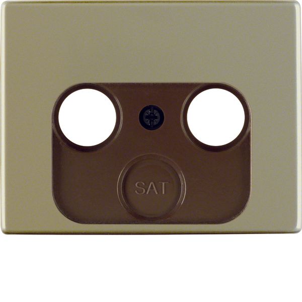 Centre plate for aerial soc. 2-/3hole, arsys, light bronze matt, al. l image 1