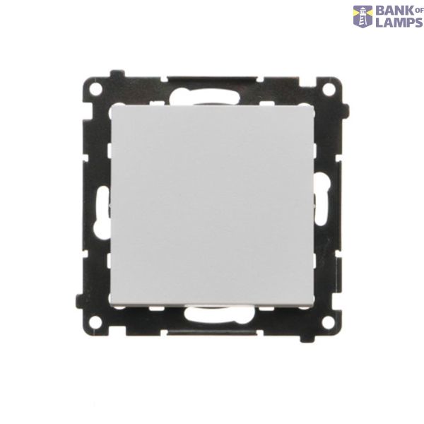 Intermediate switch without pictogram, 10AX, light gray matt image 1