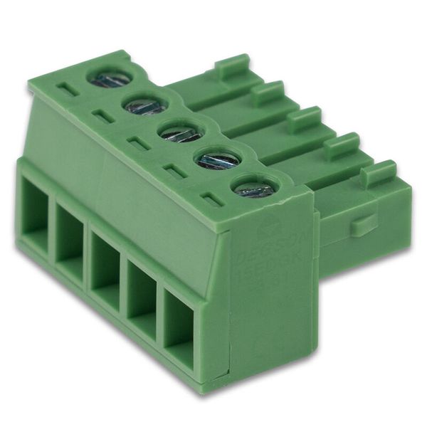 5-pole screw plug. 250V/8A, 28-16 AWG/0.5-1.5mm2 image 1