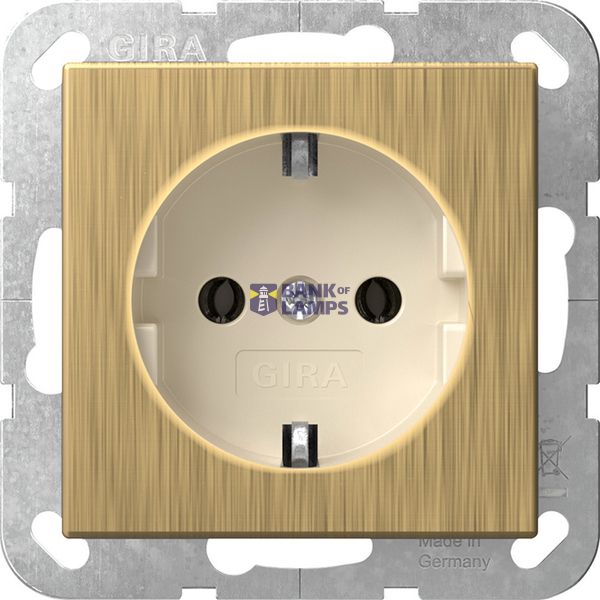 SCHUKO w/o cl. System 55 bronze/cr.white image 1
