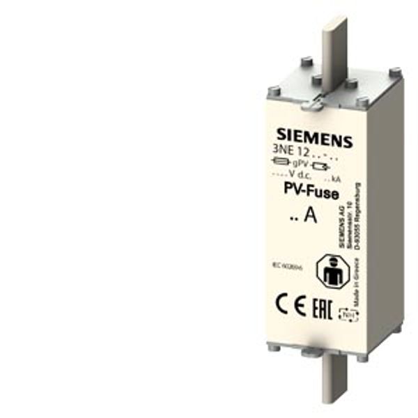 PV fuse link, with blade contacts, NH1XL, In: 80 A, gPV, Un DC: 1500 V image 1