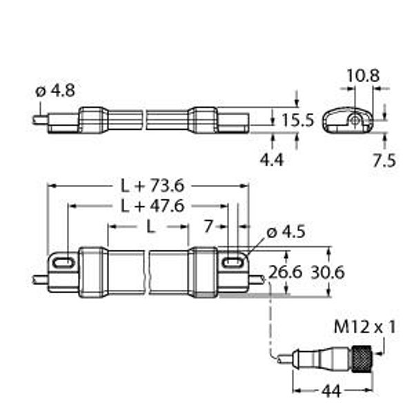 LED Linear Light In the Plastic Housing   WLS15CDW0220DSC2 image 1