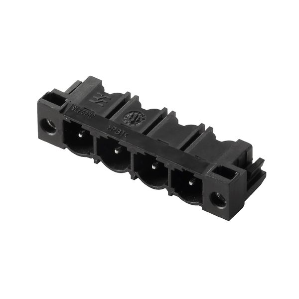 PCB plug-in connector, male header, Solder flange, THT solder connection, 7.62 mm, Number of poles: 11, 90°, Solder pin length (l): 3.2 mm, tinned, black, Box image 3