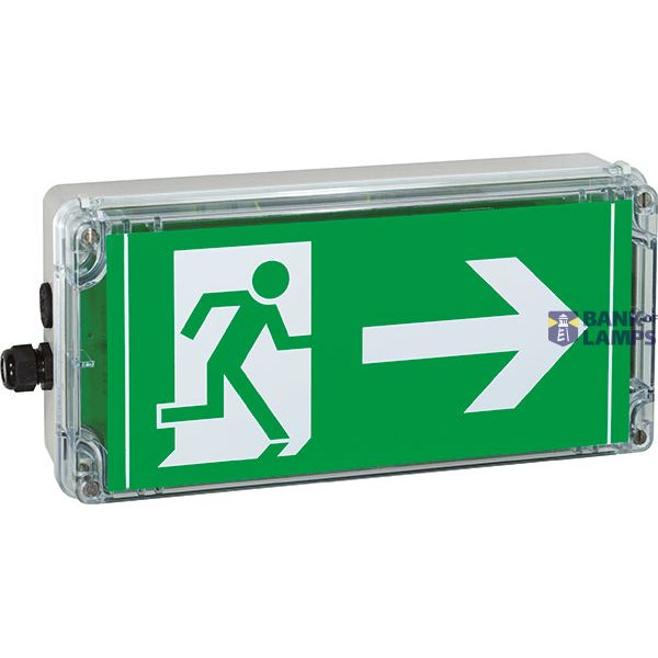 Ex-escape sign luminaires EXIT 24V for zone 1/21, Pictogram: DIN 4844, Arrow: 3 Clock image 1
