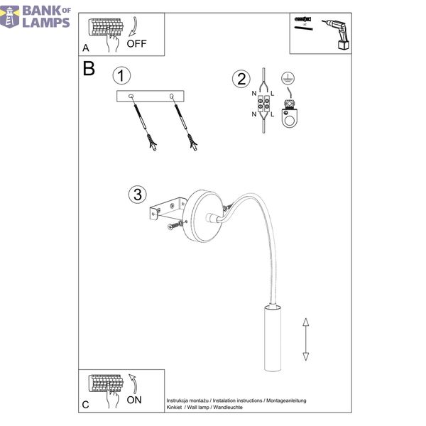 WALL LAMP AXIL BLACK G9 1X40W IP20 image 5