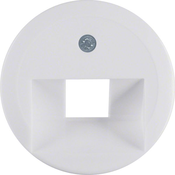 Centre plate for FCC soc. out., 1930/glass, p. white glossy image 1