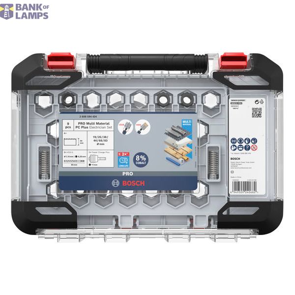 PRO Multi Material Power Change Plus Hole Saw Set - Transparent Case image 1