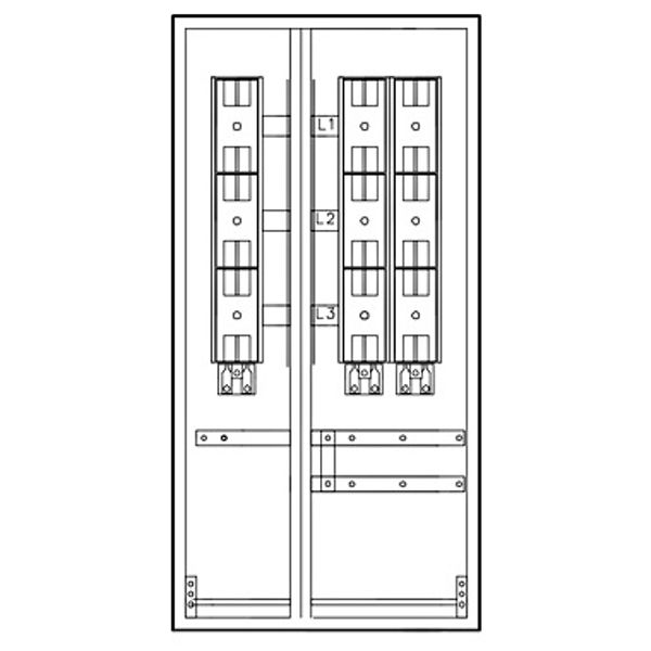 Mehrfach Hausanschlussk. STW Mš, 1EW-2HA, 1200x600x350mm image 1