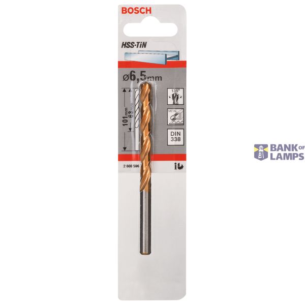Metal drill bits HSS-TiN, DIN 338 6,5 x 63 x 101 mm 1 pcs. image 2