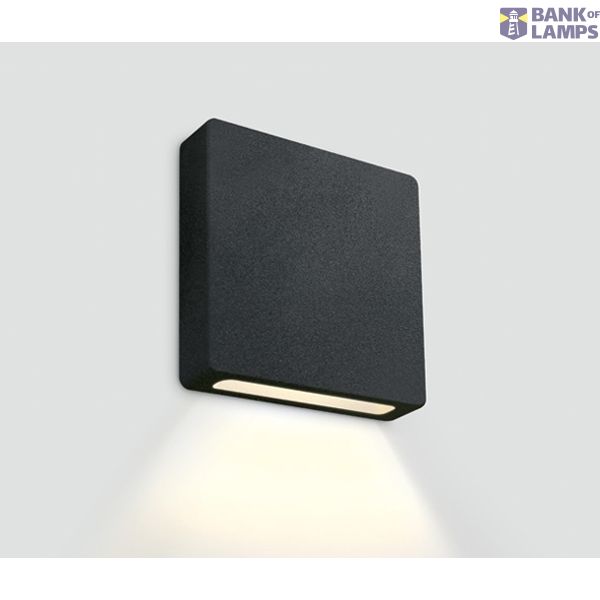BLACK WALL RECESSED COB 2W WW 700mA IP65 DARK LIGHT image 1