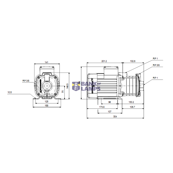 Horizontal multistage pump CM1-3 A-R-A-E-AQQE 400Y 50Hz image 4