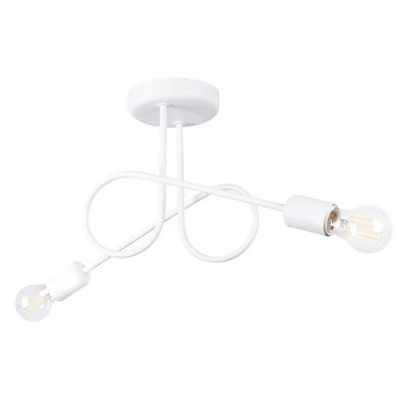 LOOP CHANDELIER 2 WHITE 2XE27 image 1