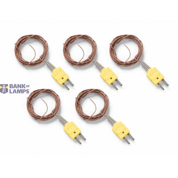 Reliable K-Type thermocouples (5-pack) for precise temperature measurement in solar and other high-demand environments FLUKE-SOL-COUPLE-K image 1
