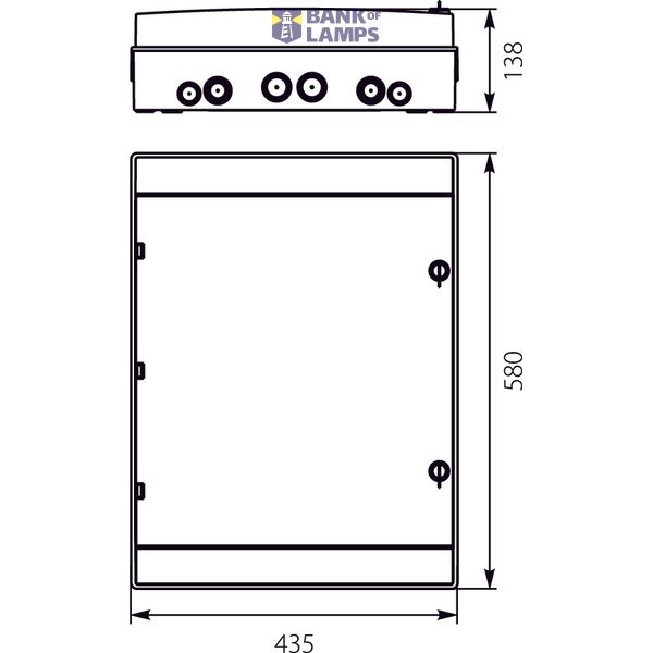 Hermetic switchboard RH-54/3B (white door) image 2