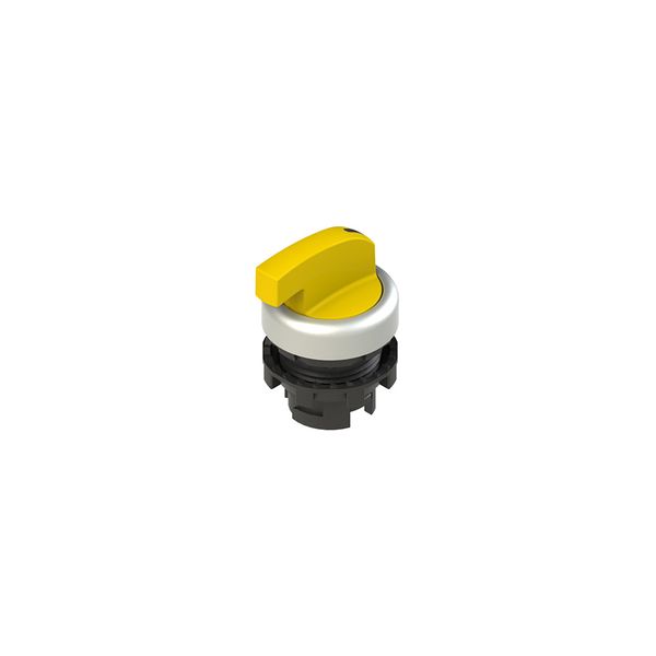 Illuminated long handle selector, 3 positions yellow with marking image 2