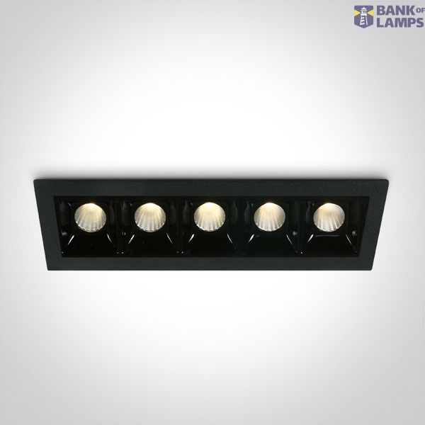 BLACK 5x2W WW IP20 700mA DIMMABLE image 1