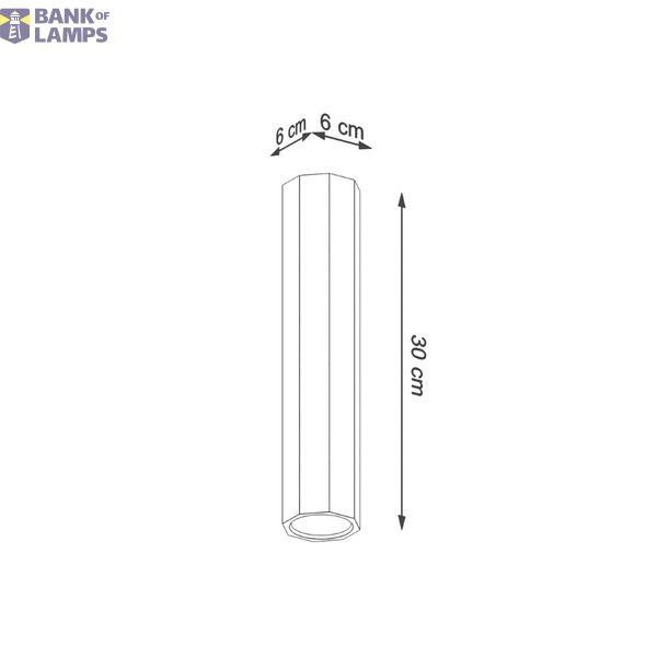 SPOT ZEKE 30 OAK GU10 1X40W IP20 image 6