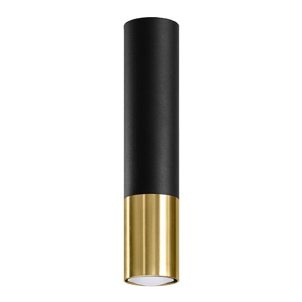 SPOT LOOPEZ BLACK/GOLD GU10 1X40W IP20 image 1
