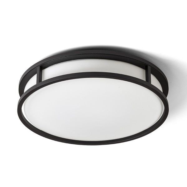 GRANDE LED 35 ceiling opal-colored glass/black 230V LED 24W IP44 3000K image 1